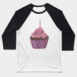 Purple cupcake Baseball T-Shirt